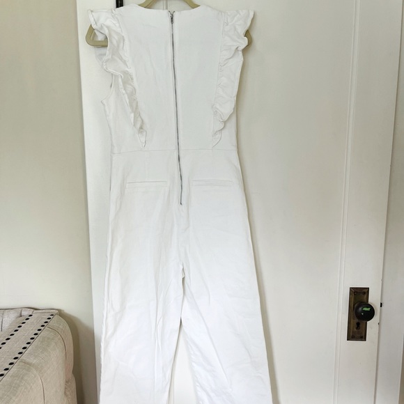 Free People Denim Ruffled Jumpsuit by En Saison - Picture 8 of 8